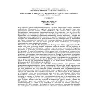 Developpers profiles