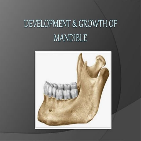 Growth and development of mandible in children