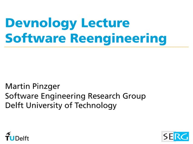 Devnology back toschool software reengineering