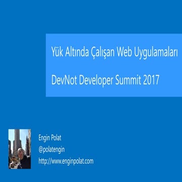 DevNot Developer Summit Istanbul Nisan 2017