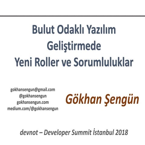 Devnot - Dev Summit 2018