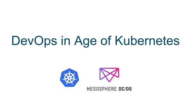 DevOps in Age of Kubernetes