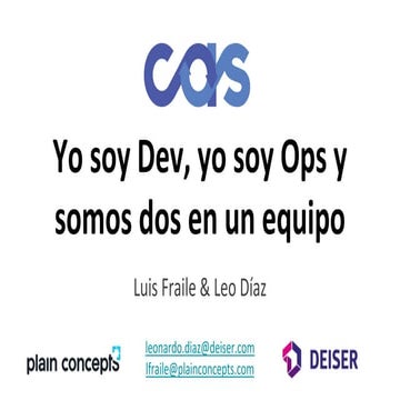 Cultura DevOps - Conferencia Agile Spain 2017