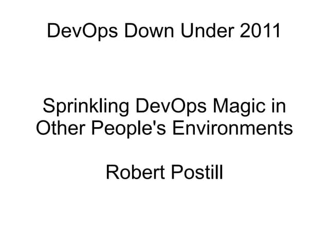 Devops down-under