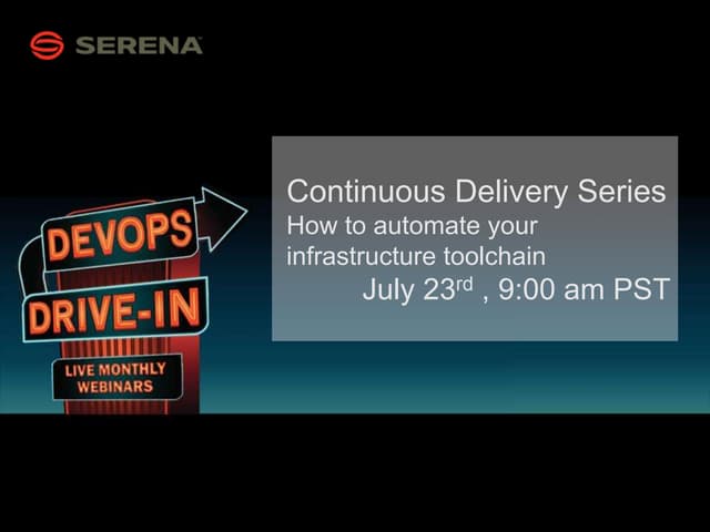 Continuous Delivery series: How to automate your infrastructure toolchain