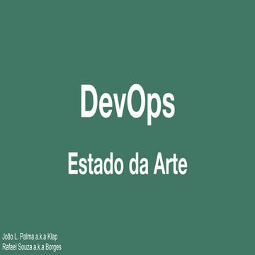 DevOps - Estado da Arte