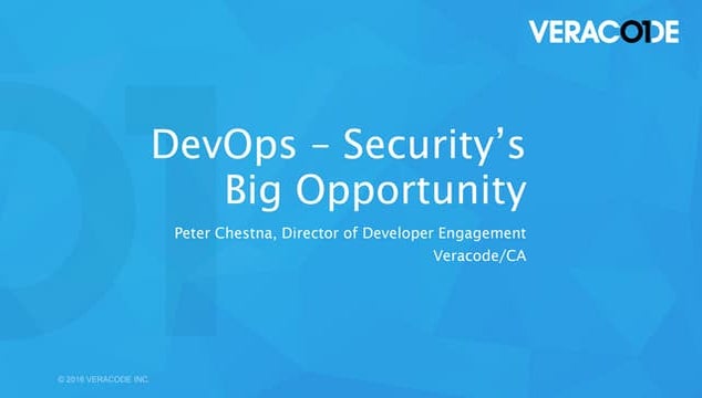 Devops: Security's big opportunity by Peter Chestna