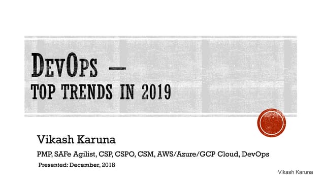 DevOps - Top Trends In 2019