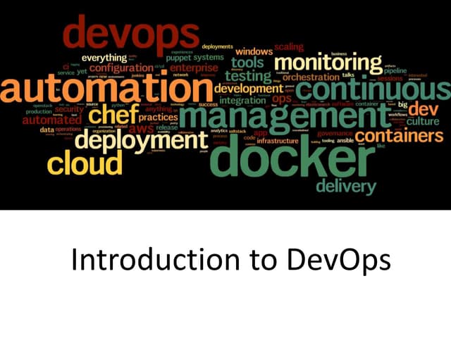 Introduction to DevOps