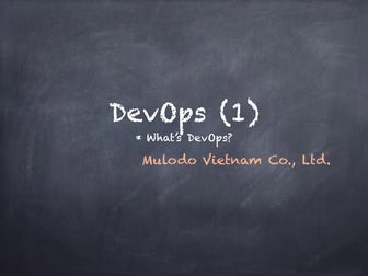 DevOps(1) : What's DevOps - (MOSG)