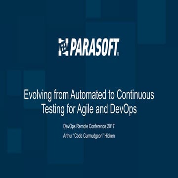 DevOps 2017 Conf: evolving from automated to continuous