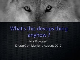Devops for  drupal