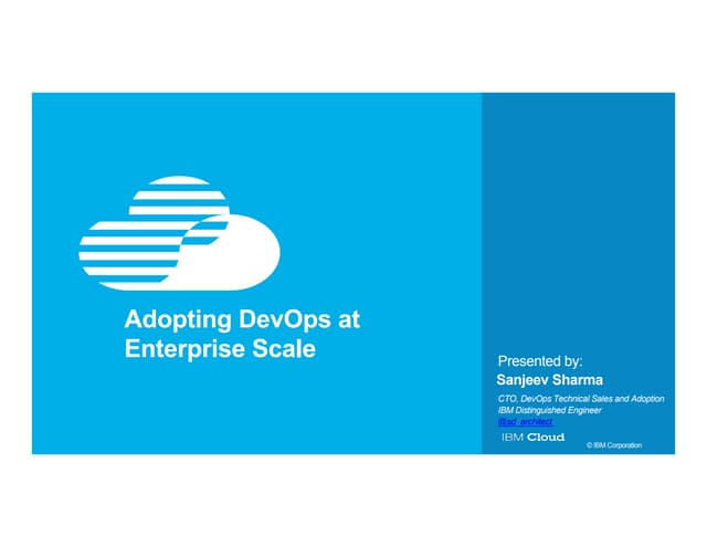 DevOps adoption in the enterprise