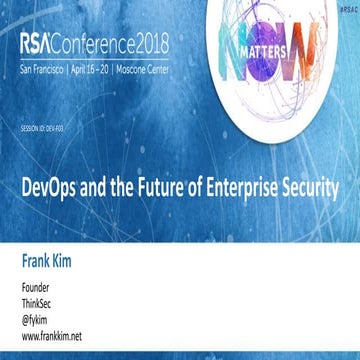 DevOps and the Future of Enterprise Security