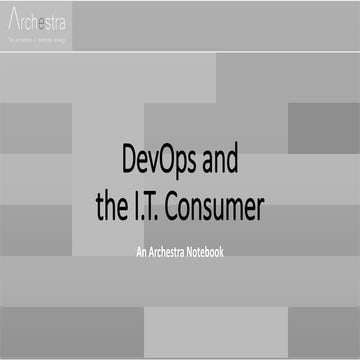 DevOps and the IT Consumer