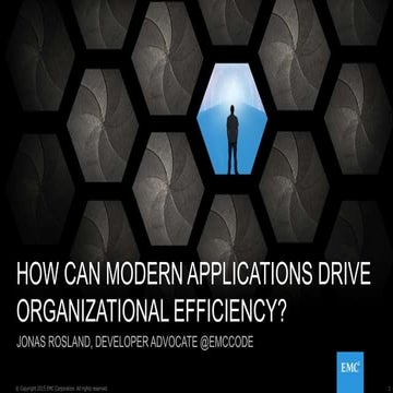 DevOps at EMC NYC August 2015 - Modernize your apps to drive organizational e...