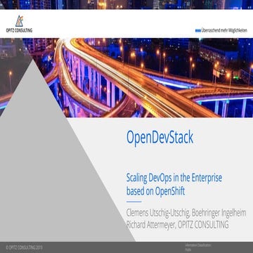 DevOps auf Knopfdruck!? OC|Webcast "OpenDevStack - Scaling DevOps based on Op...