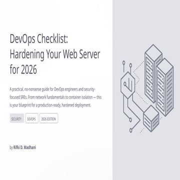 Comprehensive DevOps Security Checklist for Hardened Web Servers in ...