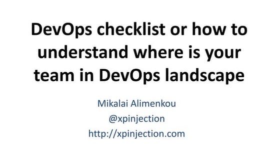 Poster - DevOps Planning @ Microsoft | PPT