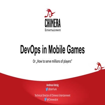 DevOpsCon 2015 - DevOps in Mobile Games