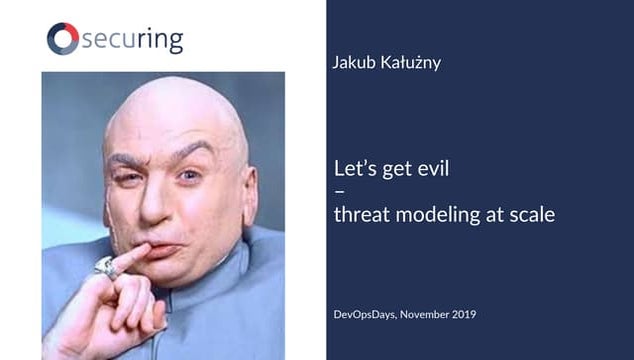 Let's get evil - threat modeling at scale