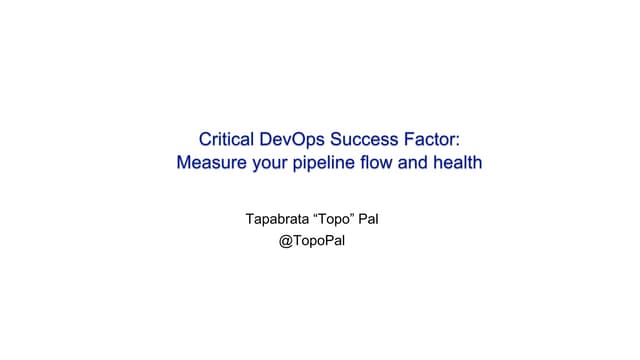 DevOps Measurement - DevOpsDays DC