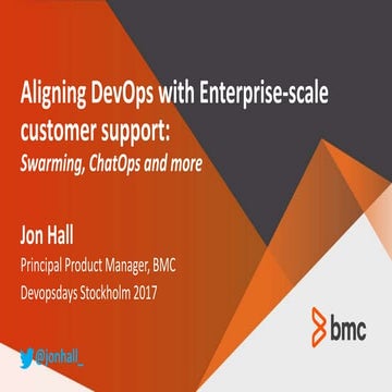 devopsdays Stockholm Ignite talk: Aligning DevOps with Enterprise-scale custo...
