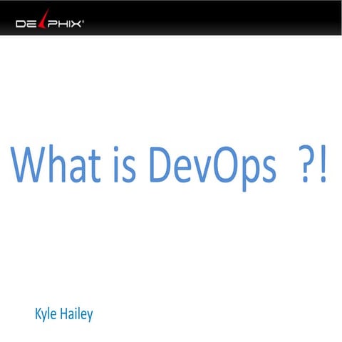What is DevOps