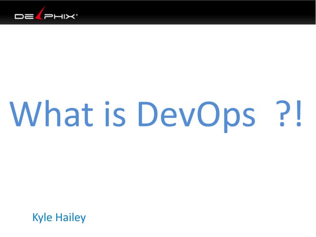 What is DevOps