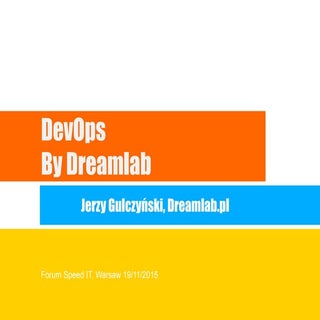 DevOps at DreamLab