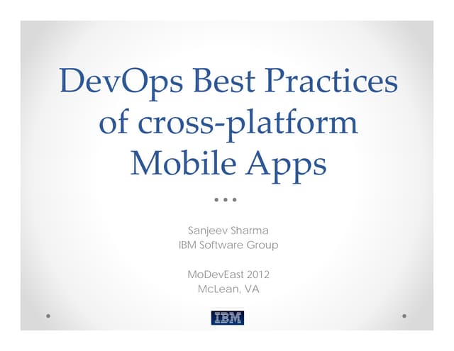 Dev ops for cross platform mobile   modeveast 12