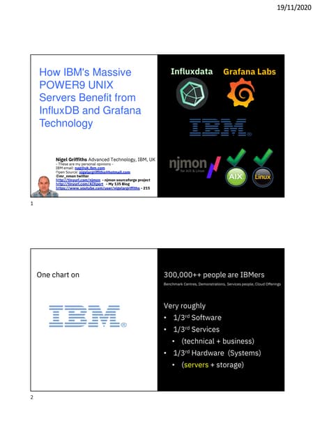 How IBM's Massive POWER9 UNIX Servers Benefit from InfluxDB and Grafana Technology