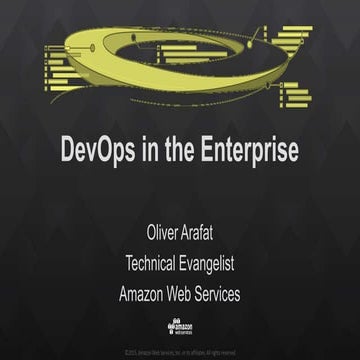 DevOps für mittlere Unternehmen und Großunternehmen - AWS Cloud Web Day für M...