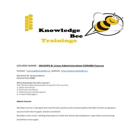 Devops &amp; linux administration