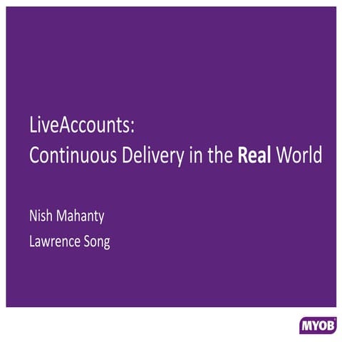 Agile Australia Conference 2011 - Devops live accounts- continuous delivery_st