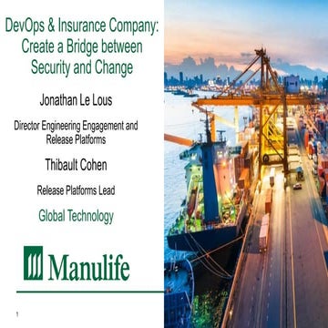 DevOps & Insurance Company: Create A Bridge Between Security And Change