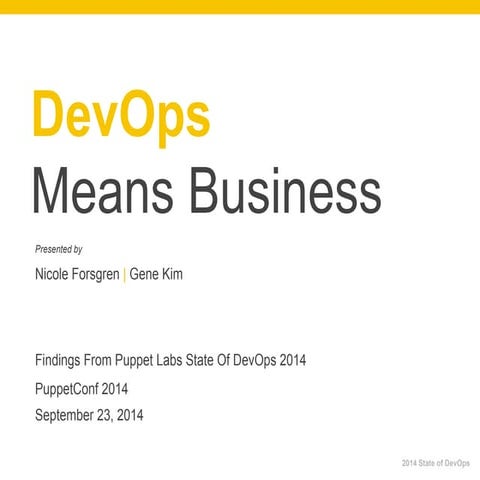 DevOps Means Business - Gene Kim, IT Revolution Press & Nicole Forsgren Velas...