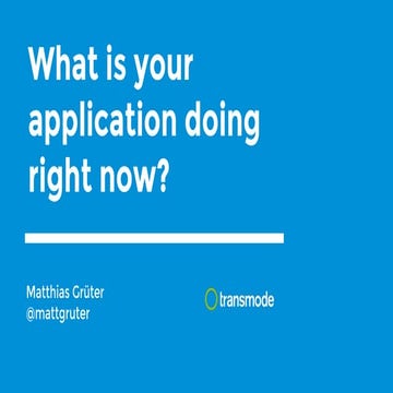What is your application doing right now? An introduction to Prometheus
