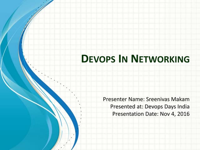Devops in Networking