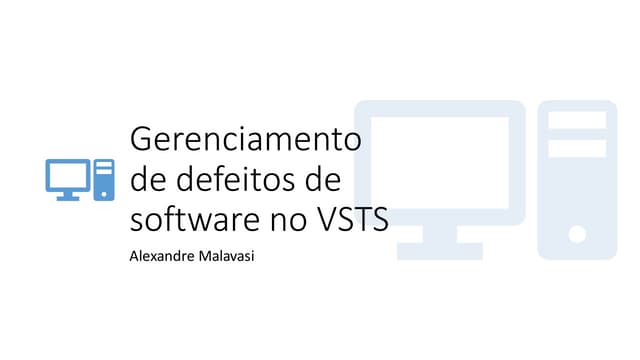 DevOps On Line Week - Gerenciamento de Defeitos de Software