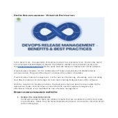 DevOps Release management – Benefits & Best practices.pdf