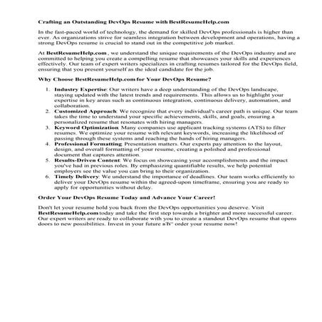 Devops Resume. Devops Engineer Resume Headline  williamson-ga.us