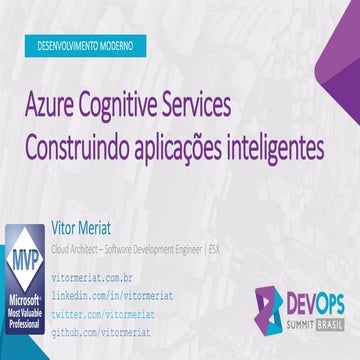 DevOpsSummit 2017 - Azure Cognitive Services