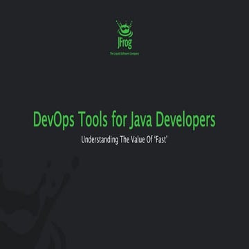 DevOps Tools for Java Developers | PPT