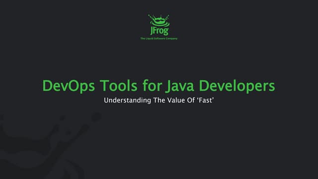 DevOps Tools for Java Developers