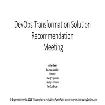 DevOps Transformation Solution Recommendation.pptx