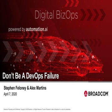 Don't be a DevOps Failure
