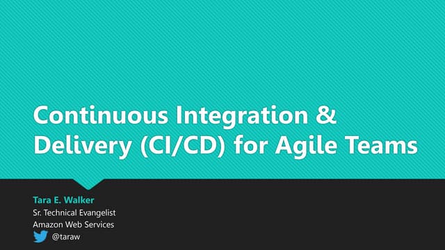 Datatree.io Webinar: Continuous Integration & Delivery for Agile Teams