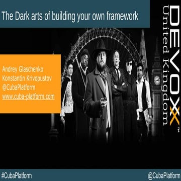 The Dark arts of building your own framework (Andrey Glashenko)