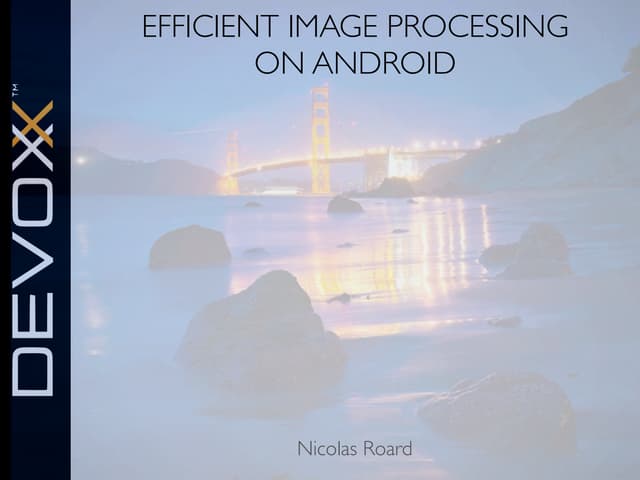 Efficient Image Processing - Nicolas Roard